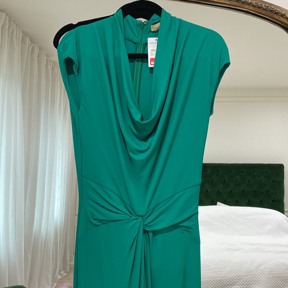 Michael kors runway green gown